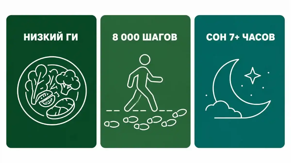 Лечение инсулинорезистентности — инфографика, kakpohudet.ru