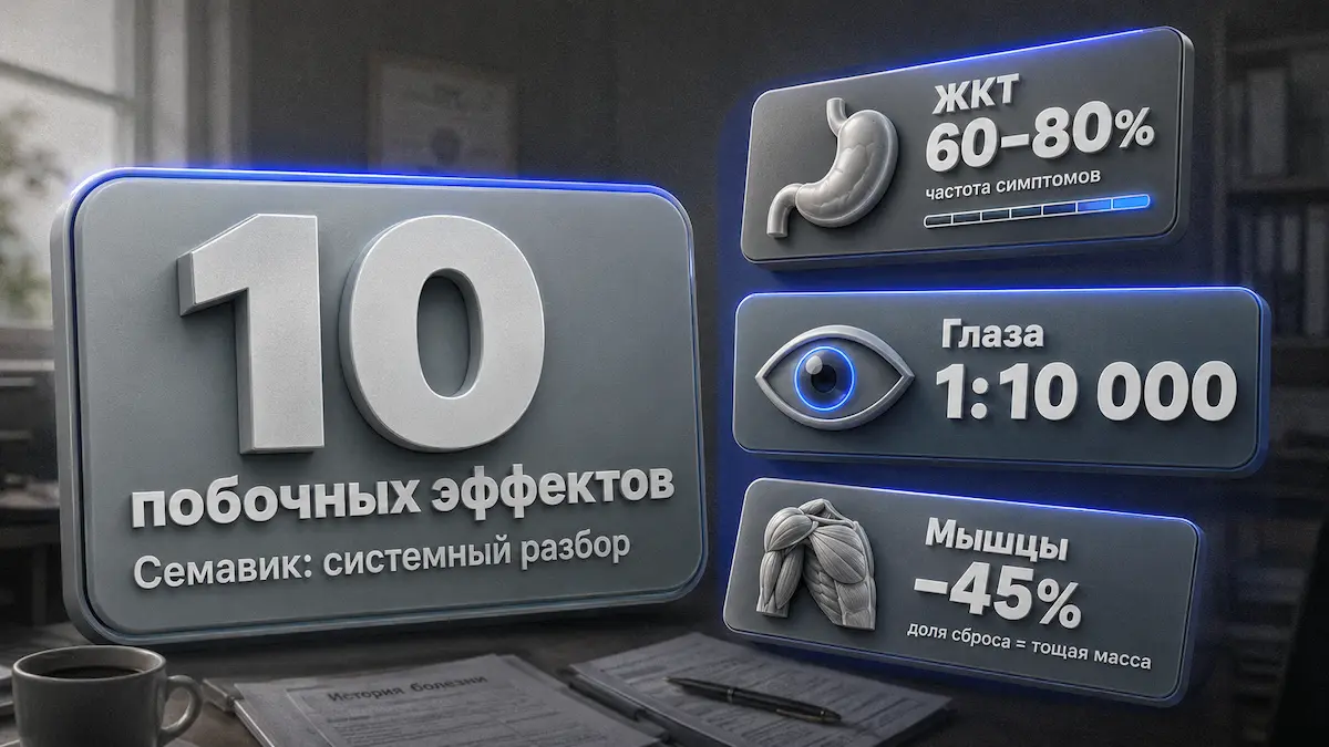 Семавик побочные эффекты — карта рисков по системам, kakpohudet.ru