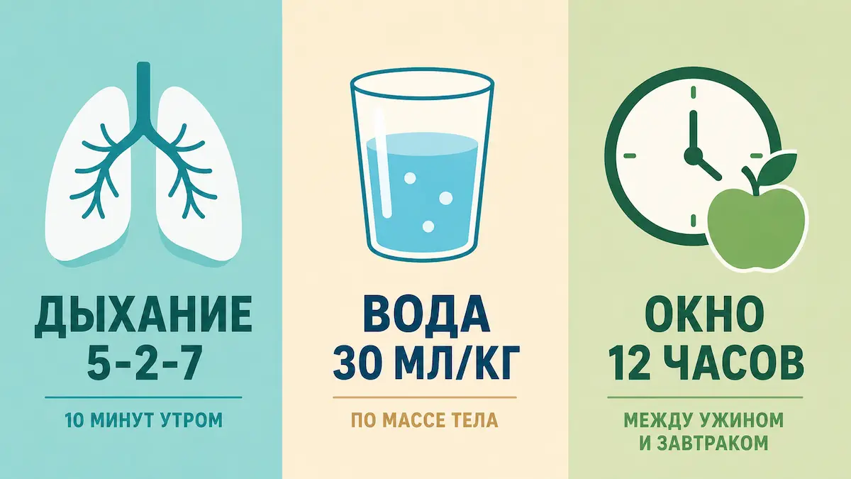 Инфографика: 3 простые техники для работы с висцеральной системой дома