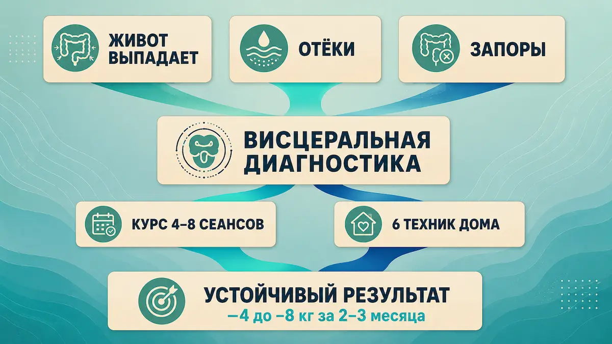 Алгоритм: когда висцеральная остеопатия помогает похудеть и как выстроить курс
