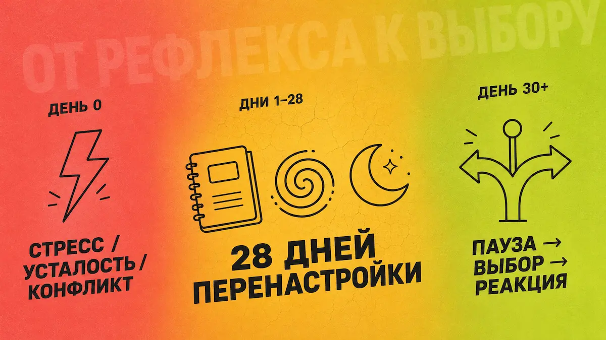 Алгоритм работы с заеданием стресса Схема: как развернуть рефлекс заедания стресса за 30 дней