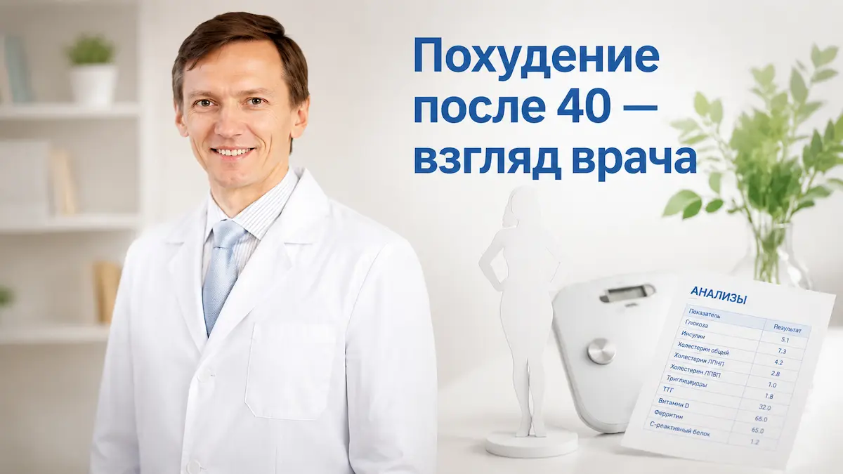 Врач объясняет особенности похудения после 40 лет