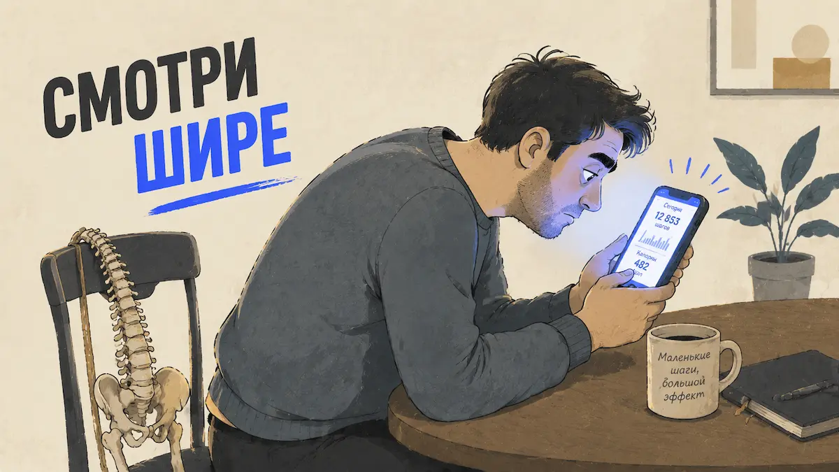 Кифоз и лишний вес — иллюстрация, kakpohudet.ru