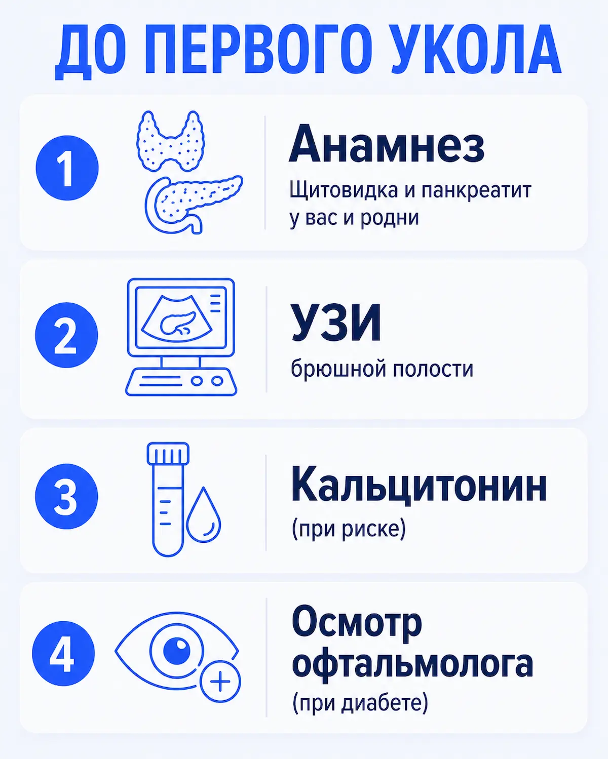 Чек-лист обследования перед стартом Семавика