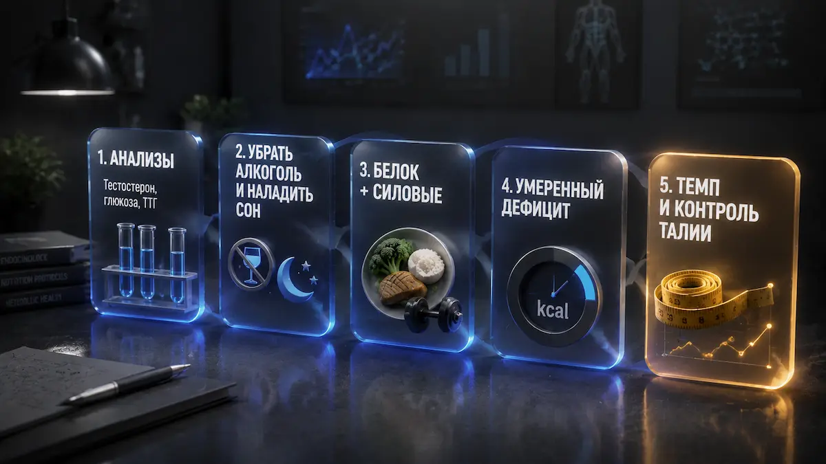 Похудение мужчине после 40 — алгоритм действий, kakpohudet.ru