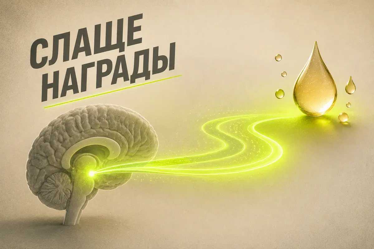 Сладкий вкус как сигнал награды в мозге — нейронауки о сахарной зависимости