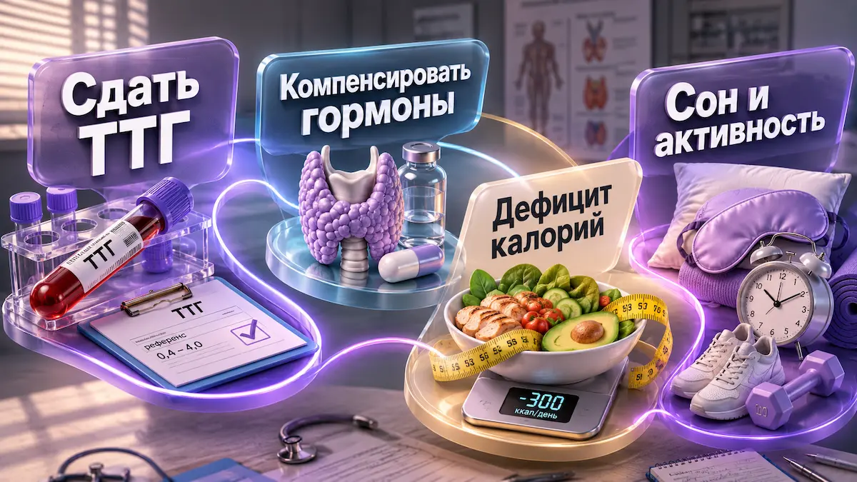 Щитовидка и лишний вес — алгоритм действий, kakpohudet.ru