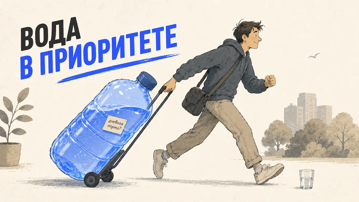 сколько пить воды в день — иллюстрация, kakpohudet.ru