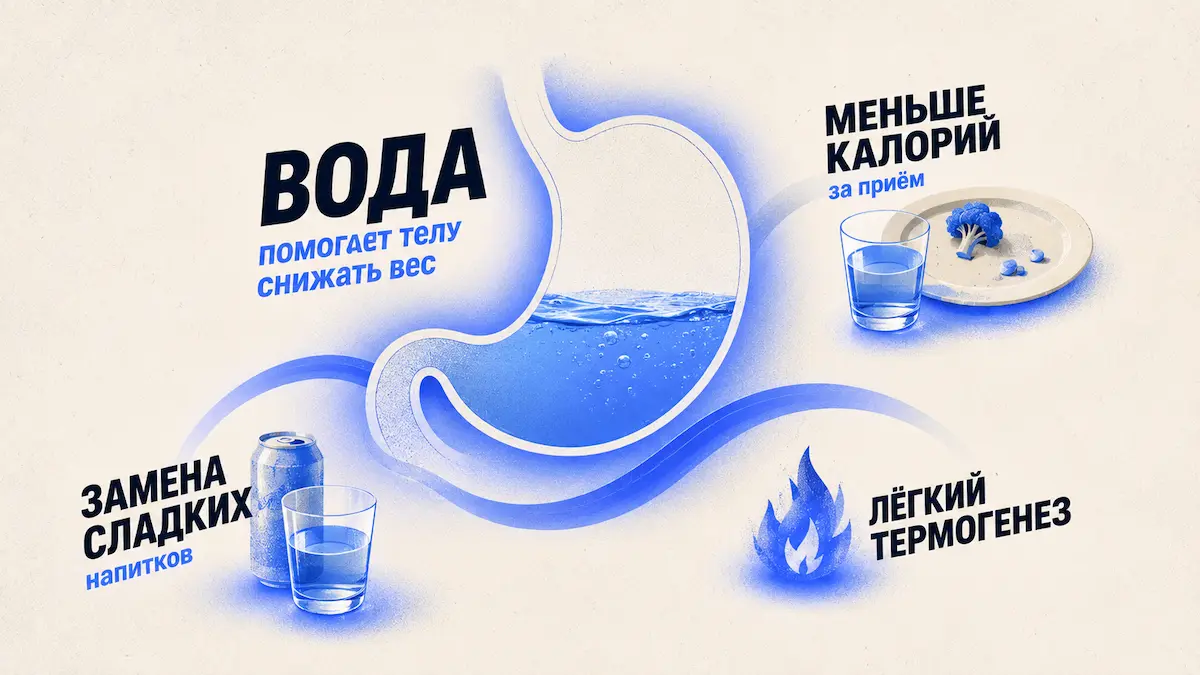 сколько пить воды в день — механизм, kakpohudet.ru