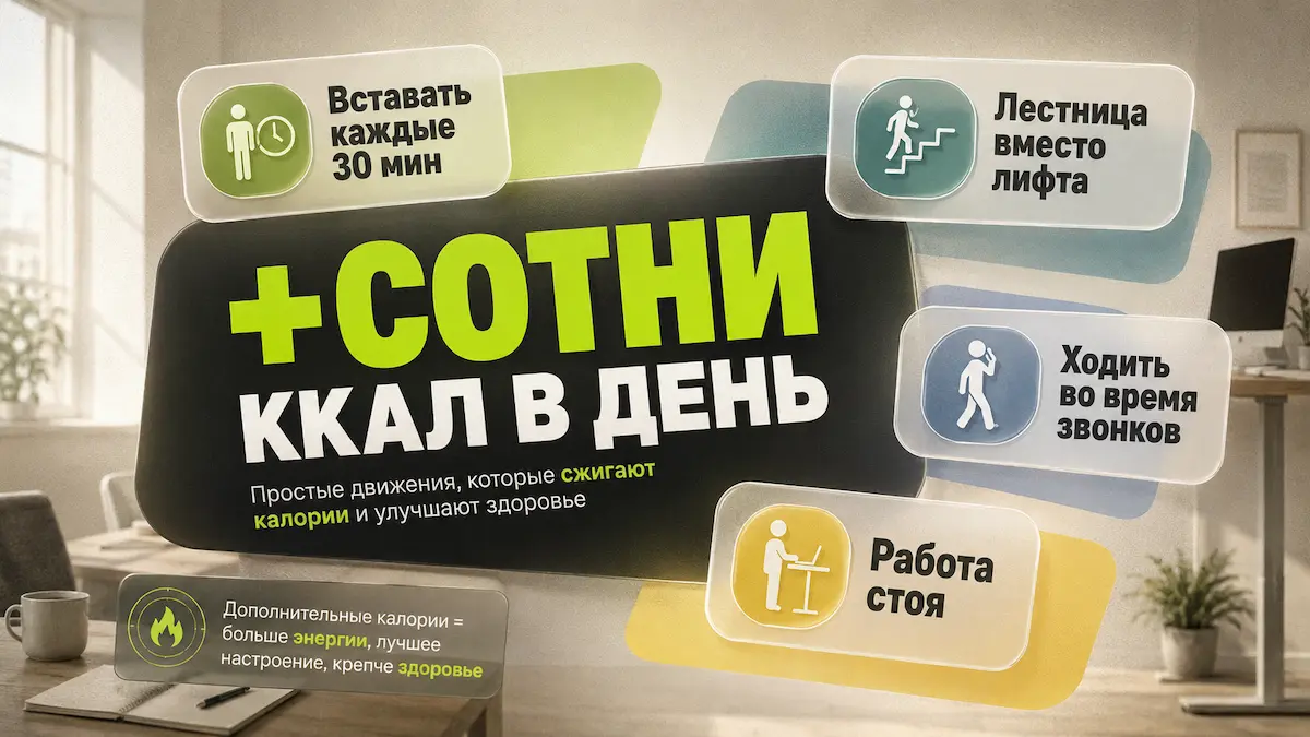 Как поднять NEAT за день — инфографика, kakpohudet.ru