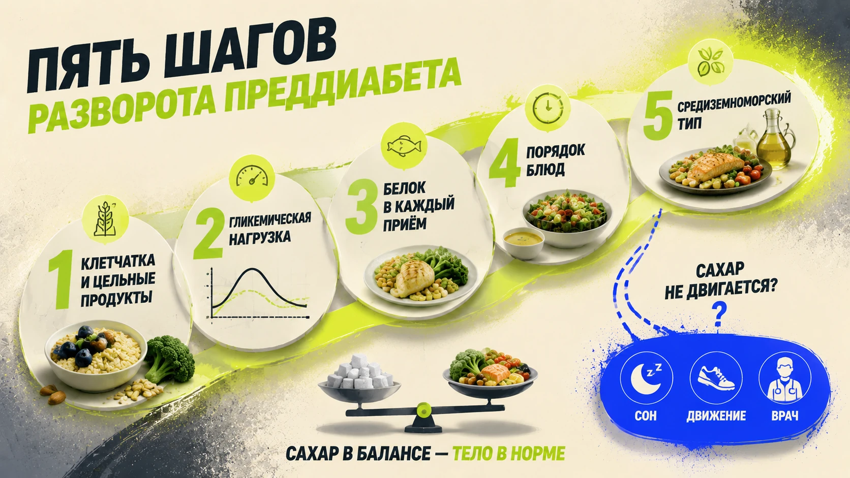 Путь разворота преддиабета — алгоритм питания, kakpohudet.ru