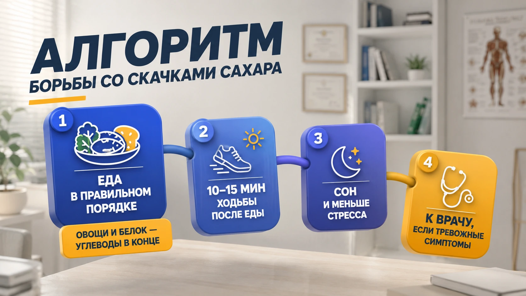 Алгоритм: как из резких качелей сахара сделать пологие