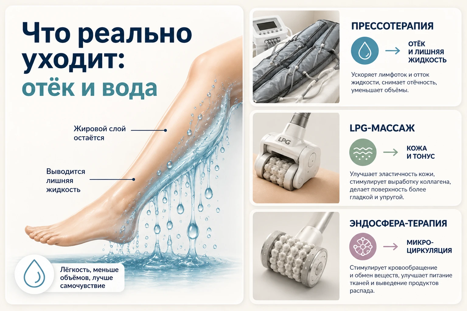 Инфографика: за что отвечает каждая из трёх процедур