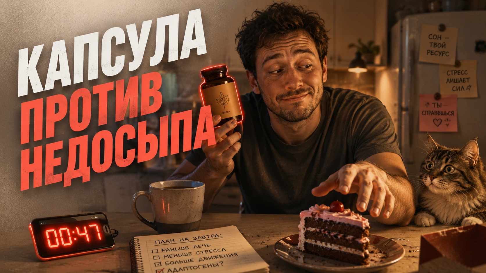 Капсулы адаптогенов против реальных привычек