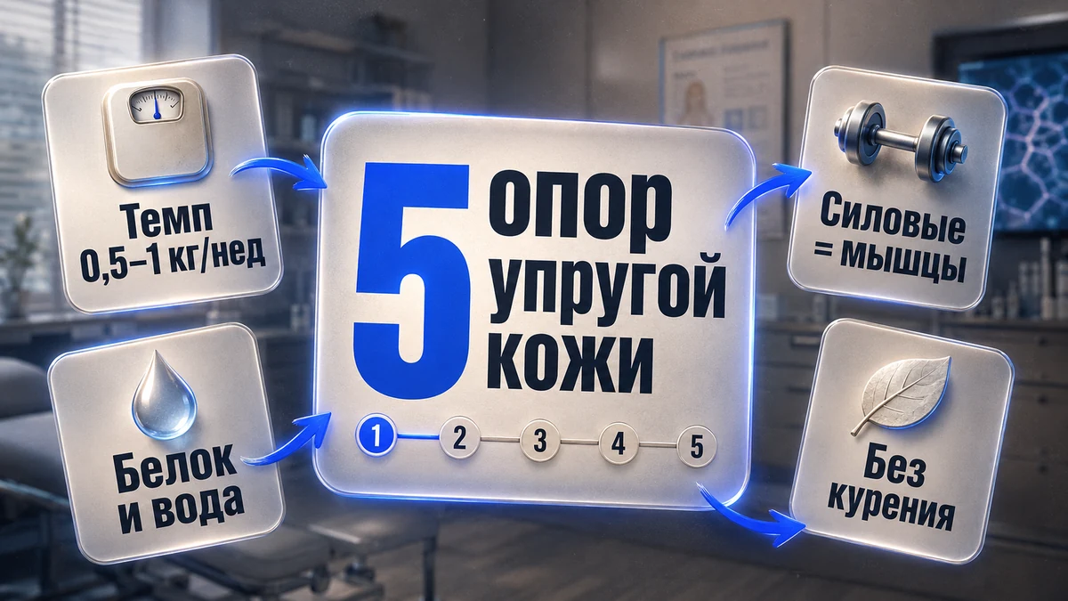 Пять шагов, чтобы кожа лучше сократилась после похудения