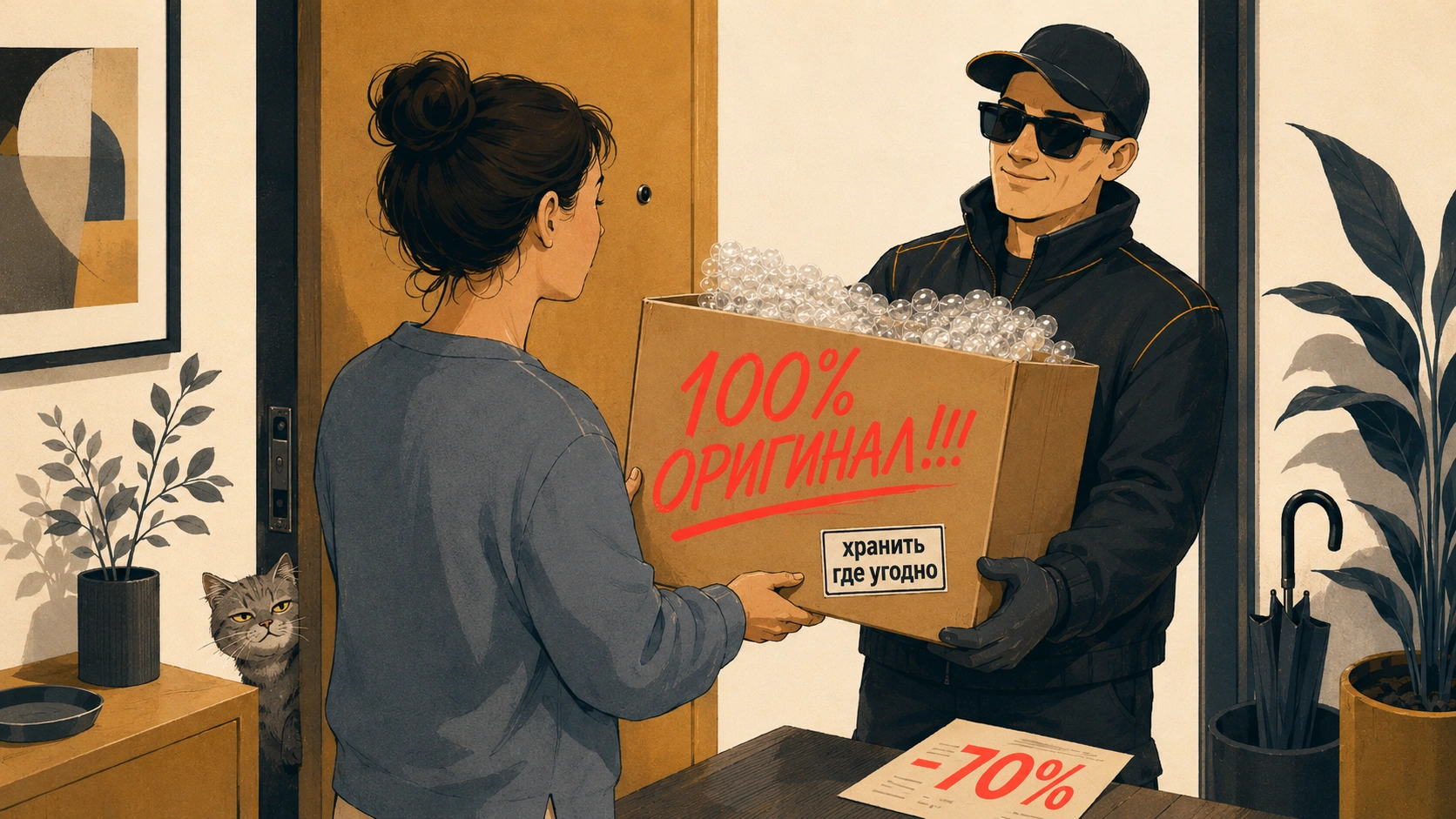 Покупка Семавика с рук — юмористическая иллюстрация, kakpohudet.ru